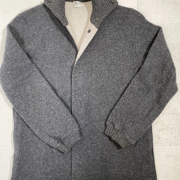 ARMANI COLLEZIONI Double Knit Wool Blend Long Jacket, Size Medium, $6590, WOW - Picture 5 of 10